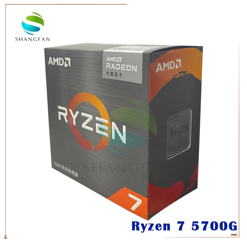 AMD Ryzen 7 5700G R7 3 8 ГГц Восьмиядерный 16-поточный процессор 65 Вт L3 = 16M 100-000000263 разъем AM4