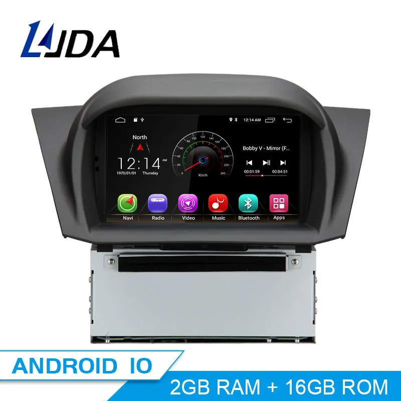 LJDA Android 10 автомобильный dvd-плеер для FORD Fiesta 2013- gps навигация 2 Din Автомобильный радио мультимедиа wifi стерео ips головное устройство RDS