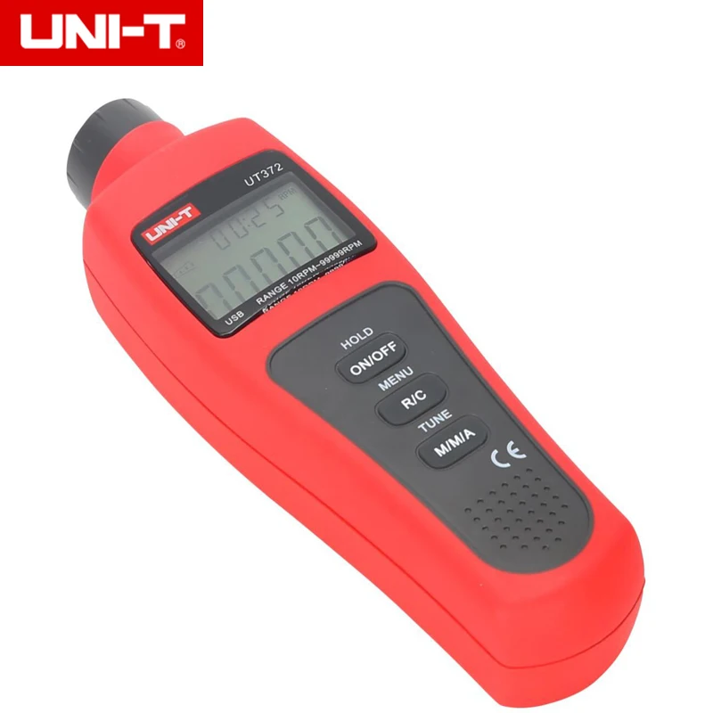 UNI-T UT372 Нет контакта Тахометры USB Интерфейс 10-99999 ОБ/мин Скорость монитор lcd-дисплей