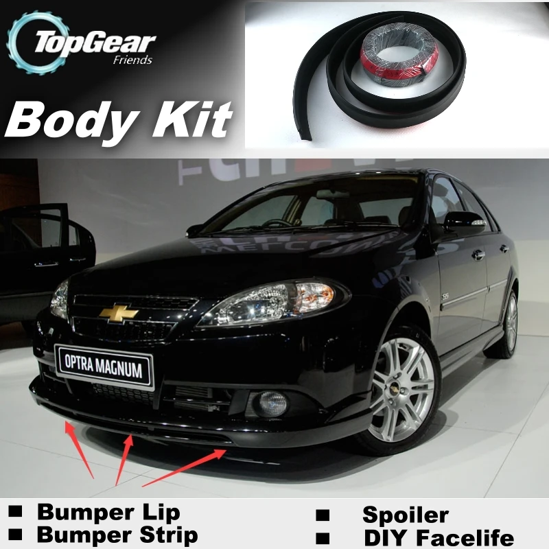 para Chevrolet Optra Spoiler para Carro Corpo + Tira Pára-choques Lábios Engrenagem Superior Loja Tuning Topgear Recomendar Kit J200 20022020 –