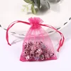 Sacs cadeaux en Organza 5x7 7x9 9x12 10x15 11x16 13x18 15x20 17x23cm | Boîte à bonbons pour noël saint-valentin, fête en chocolat ► Photo 3/6