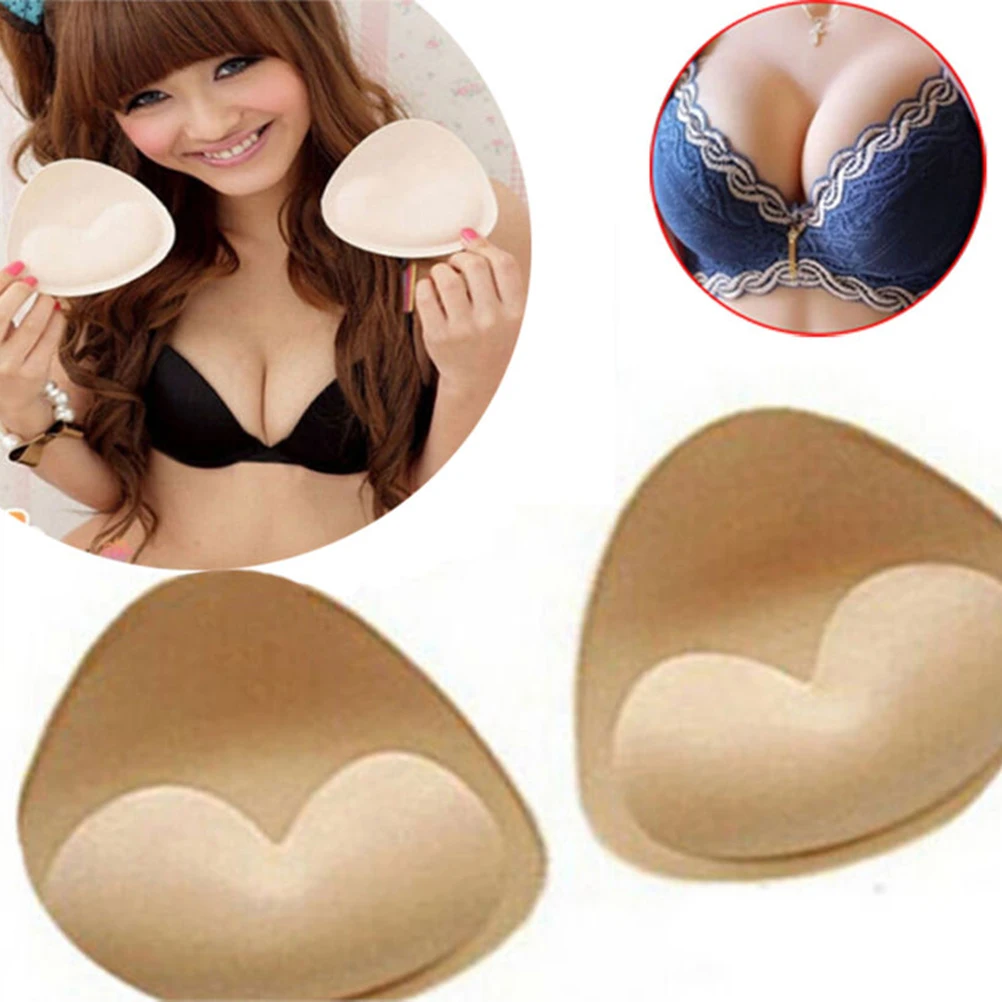 

1 Pair Women's Breast Push Up Pads Swimsuit Accessories Silicone Bra Pad Nipple Cover Stickers Patch Inserts Sponge Bra