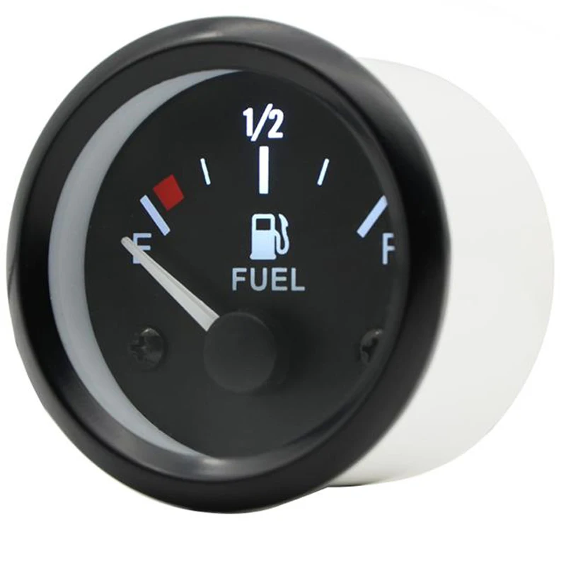 Fuel Gauges 2'' 52mm 12V DC Mechanical Car Fuel Level Gauge Black Oil