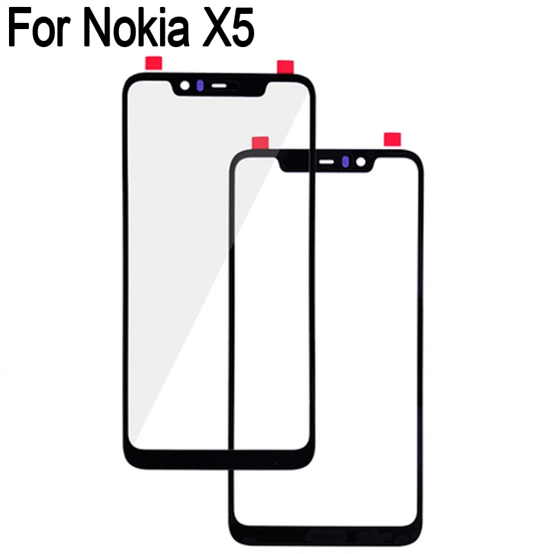 Для Nokia X5 передняя внешняя стеклянная линза сенсорная панель экран для X 5