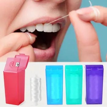 

200 Yards Oral Care Dental Flosser Oral Hygiene Teeth Clean High Molecular Weight Polyethylene Fibers Dental Floss with Case