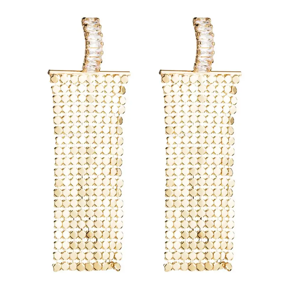 Женские прямоугольные серьги подвески Find Me из металлического сплава с