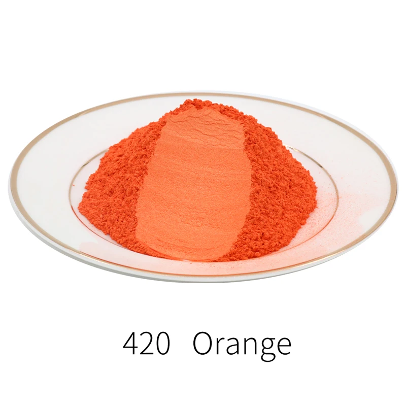 Type 420 Pigment Pearl Powder Natural Mineral Mica Powder DIY Dye Colorant for Soap Automotive Art Crafts 50g Acrylic Paint