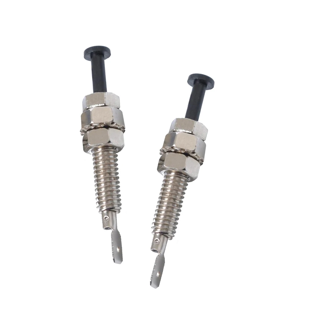 2pcs Universal Car Auto Door Trunk Alarm Light Hood Jamb Pin Switch Bonnet