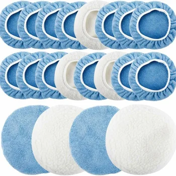 

Buffer Polishing bonnets Microfiber Orbital Cover Soft Water absorption