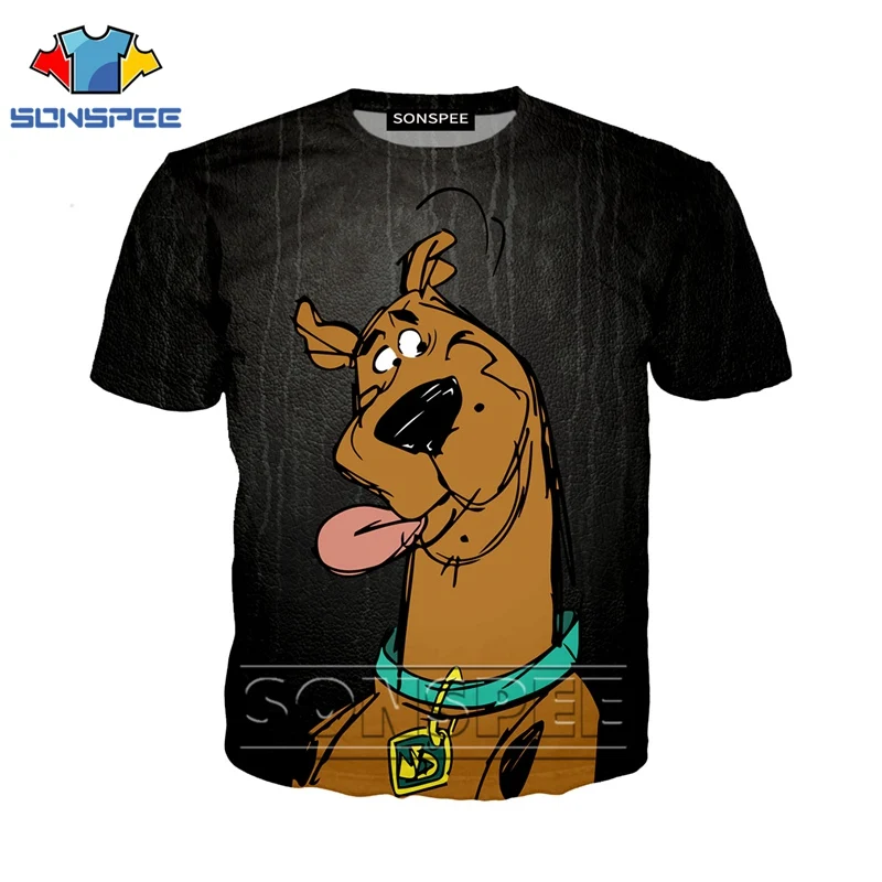 04 Футболка с 3d принтом аниме для мужчин и женщин, homme Scooby, модная футболка для детей, doo Harajuku, сексуальные футболки с собачкой, Забавные футболки, homme, футболка A09 - Цвет: 04