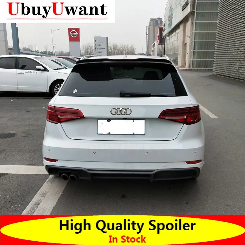 Окрашенный спойлер на дефлектор задних крыльев цветной для Audi A3 2014 2015 2016 2017 2018 2019 |