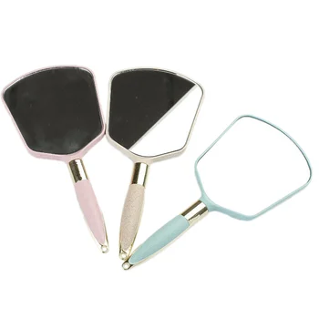 

1 Pc Makeup Mirror Wall Mounted Professional Handheld Portable Bathroom Mirror for Salon Travel Home (Random Color)