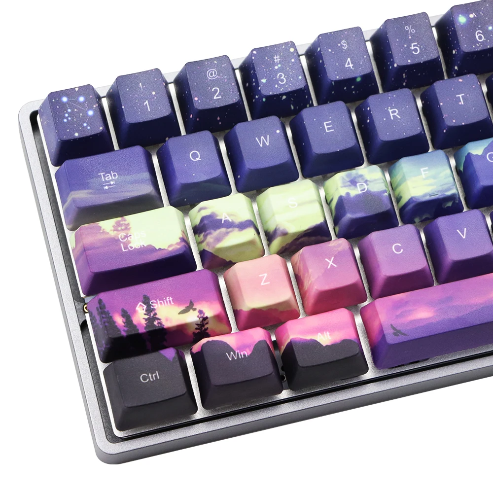 Mechanische Toetsenbord keycap Voor GH60 RK61/ALT61/Annie /poker GK61 GK64 dz60 сублимация pbt Keycap OEM набор|Клавиатуры|