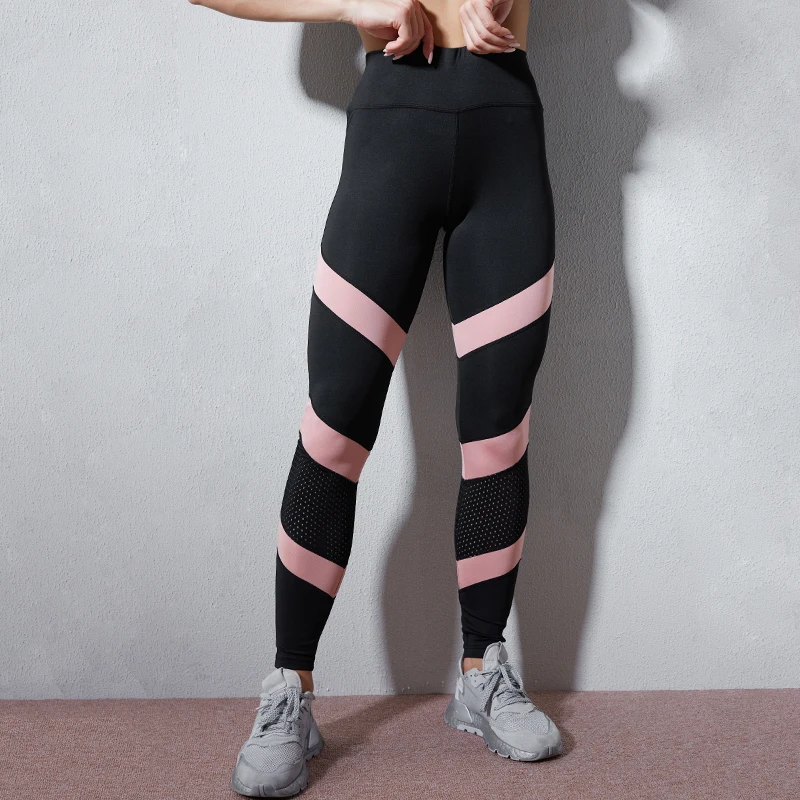 

High Waist Gym Women Leggings Fitness Workout Push Up Black Legging Anti Cellulite Seamless Ladies Leggins Sports Stripes Sexy