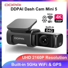 DDPAI Dash Cam Mini 5 UHD DVR Android Car Camera 4K Wifi integrato GPS 24H parcheggio 2160P Auto Drive veicolo Video Recroder Mini5