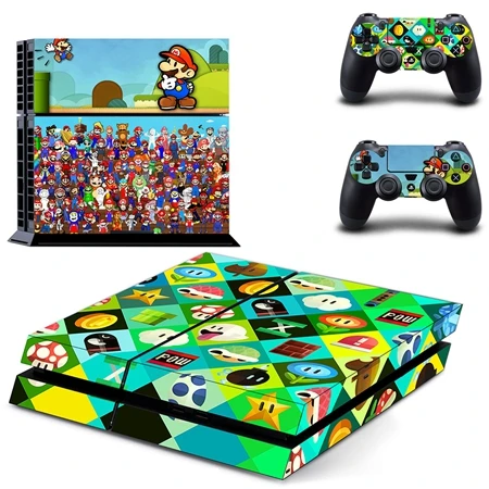 DPTM1628 Marios anniversary Edition наклейка для PS4 наклейка для консоли playstation 4 и 2 контроллера PS4 наклейки виниловые - Цвет: DPTM1628