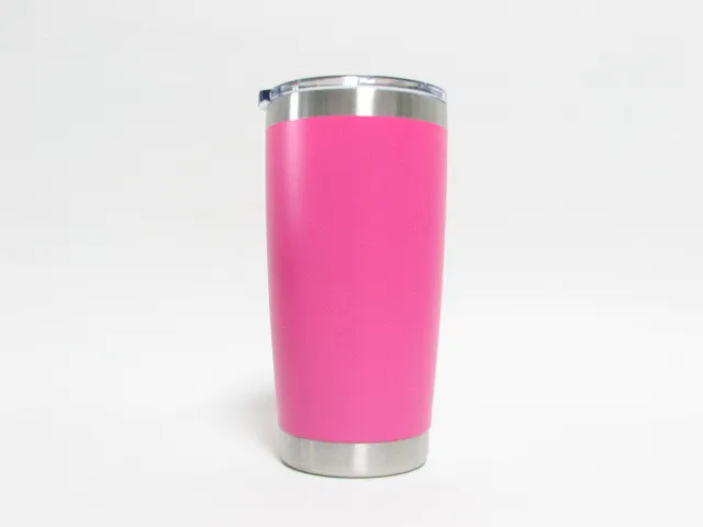 20pcs/lot Monogram Double Walled Stainless Steel 20OZ 30oz Cup Travel Car Mug Insulated Tumbler Coffee Beer Cups Keeps Cold - Цвет: Mei red17
