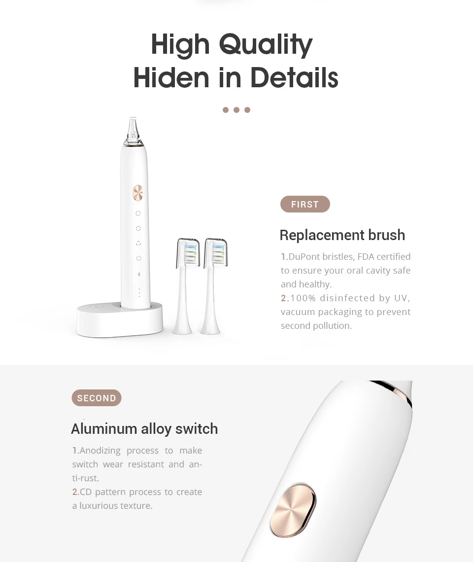 Soocas X3 USB Беспроводная зарядка электрическая зубная щетка xiaomi soocare sonic зубная щетка 4 режима очистки для взрослых ультра звуковая зубная щетка приложение