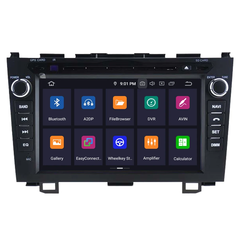 Perfect RoverOne Car Radio DVD GPS For Honda For CRV For CR-V Android 9.0 Octa Core Touchscreen Central Multimedia Head Unit Bluetooth 3