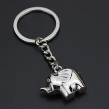 Креативный милый Изысканный детский Слон металлический сплав брелок для ключей автомобиля Брелки Подвески для ключей оптом