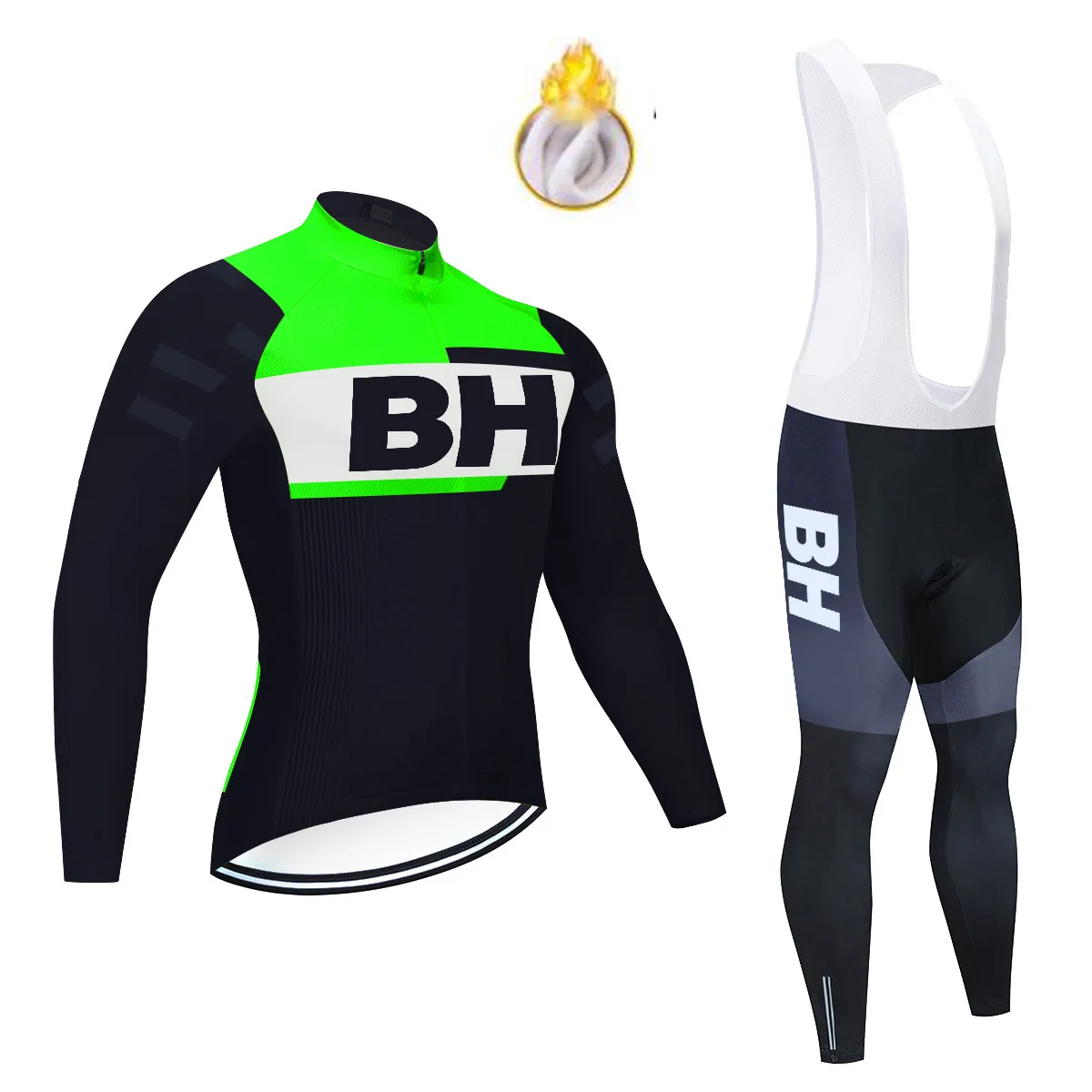 Tenue Hiver Velo Route Cyclisme Winter 2022 BH Cycling Team Jersey Mens Ropa Ciclismo Fleece Wear Maillot Culotte | Спорт и