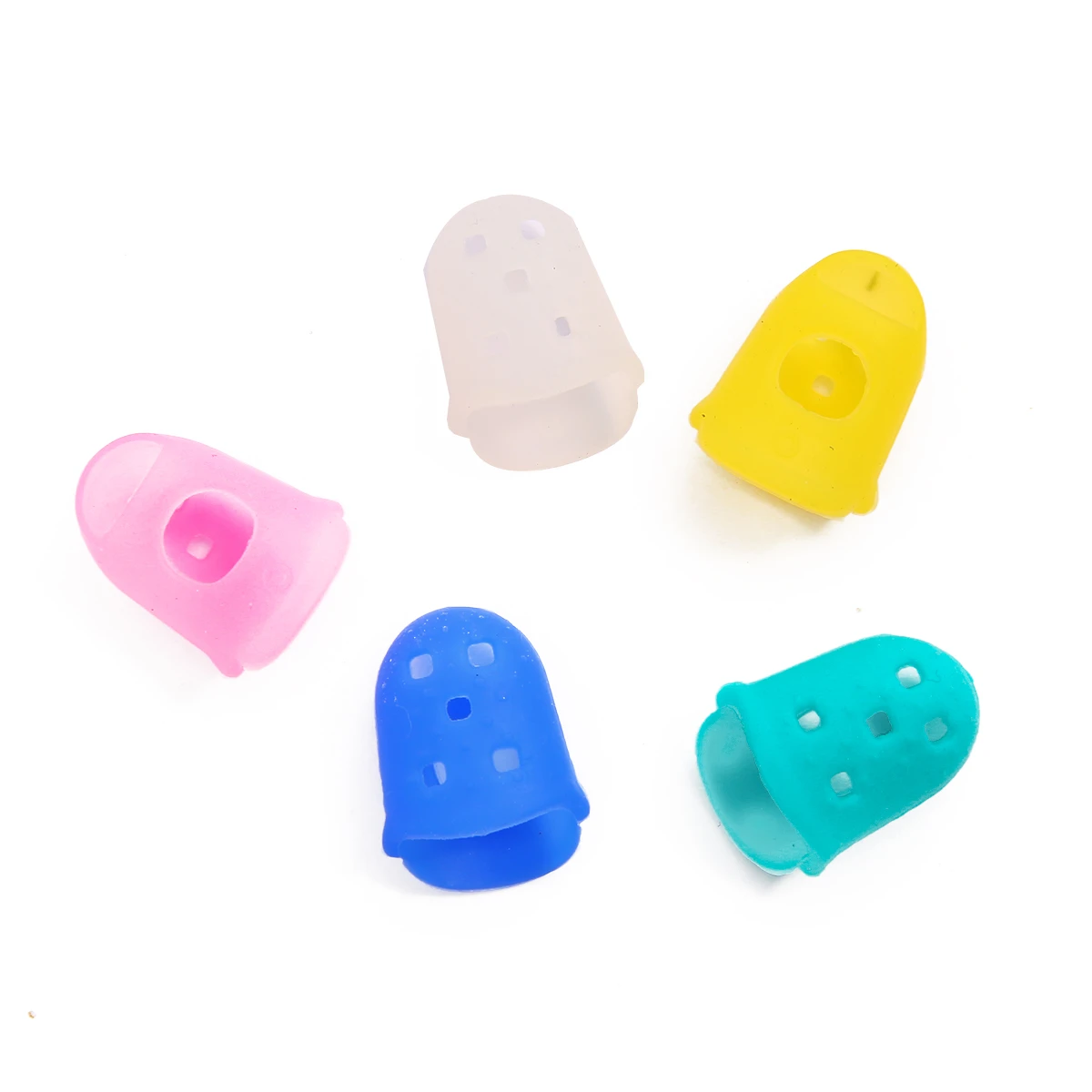 Multifunctional Silicone Thimbles Hollowed Out Breathable Protective