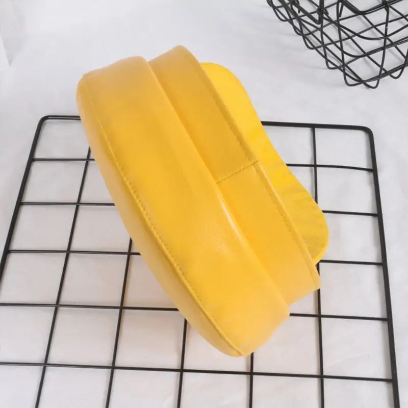 Британский стиль, Ретро стиль, искусственная кожа, берет, шапка, блестящая, одноцветная, для женщин, девочек, газетная шапка с козырьком, темно-синяя шапка с металлической цепочкой