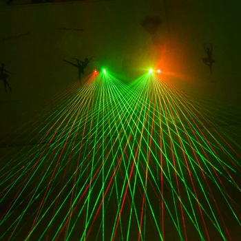 

Red Green Laser Gloves Dancing Stage gloves laser Palm Light For DJ Club/Party/Bars Stage performance Personal props