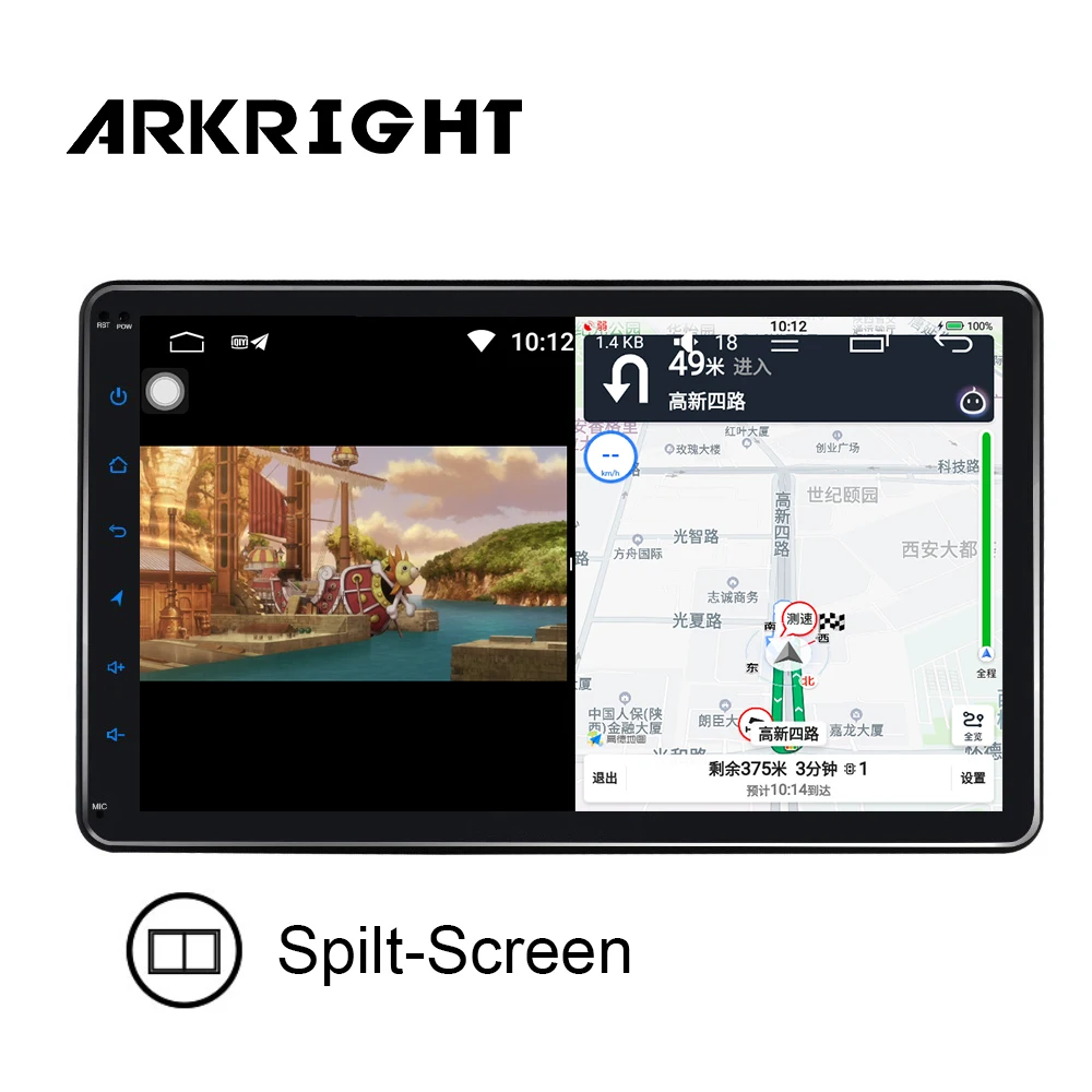 10," 4+ 64 Гб автомобильное радио Bluetooth 1 Din Android автомобильный стерео аудио плеер с gps/видео выход/SWC/ips/SPDIF