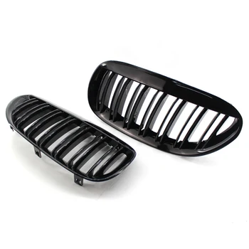 

2pcs Black Front Grilles Right Left for BMW E63/E64 M6 630i 640i 650i 645ci 2003- 2010 Car Accessories Hot Sale