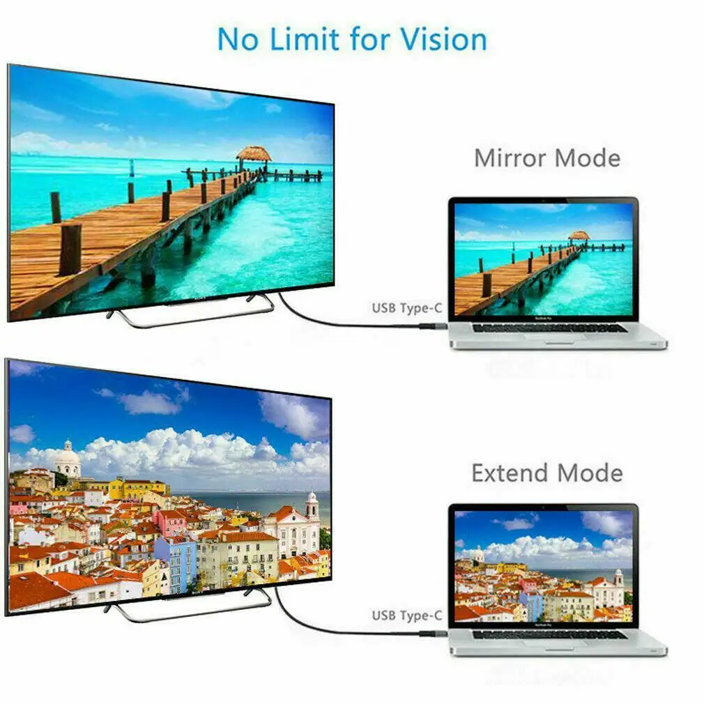 USB 3,1-HDMI 4K Кабель-адаптер 2 м type C-HDMI кабель для MacBook samsung Galaxy S9/S8/Note 9 huawei ThinkPad USB-C HDMI d20