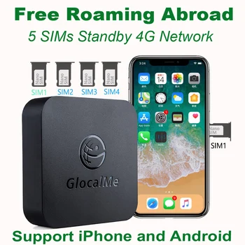 

Glocalme Call Multi SIM Dual Standby No Roaming Abroad 4G SIMBOX for iOS & Android ,No Need Carry ,WiFi / Data to Make Call &SMS