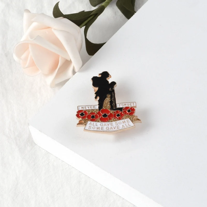 UK Remembrance Day Military Veteran Soldier Red Lapel Pins The Royal British Legion Badges Brooch | Украшения и аксессуары