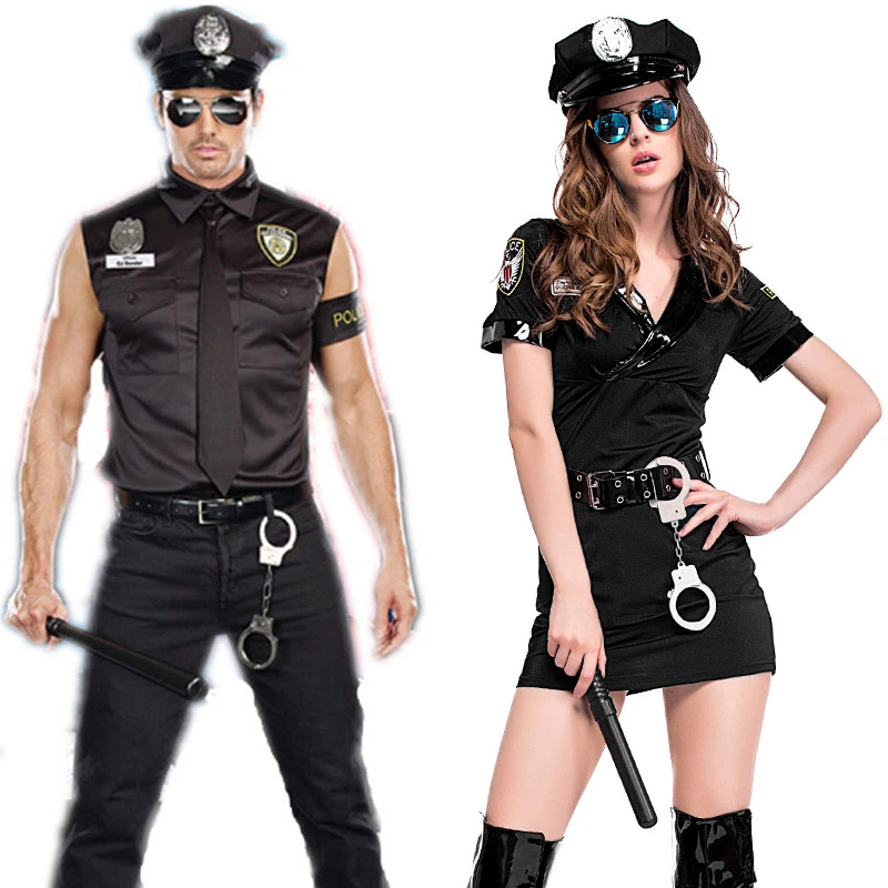 Umorden Adult Police Officer Policeman Costumes Cosplay For Men Women Couples Halloween Masquerade New Year Fantasia Dress Holidays Costumes Aliexpress