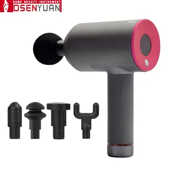 

2020hottest! Muscle Massager Therapy Massage Guns 3 Gears Pain Sport Massage Machine Relax Body Slimming Relief 5 Heads With Bag