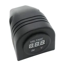 Автомобиль на колесах автобуса вольтметр модифицированный Вольтметр постоянного тока Led 12 V-24 V Универсальный Автомобильный модифицированный вольтметр цифровой вольтметр