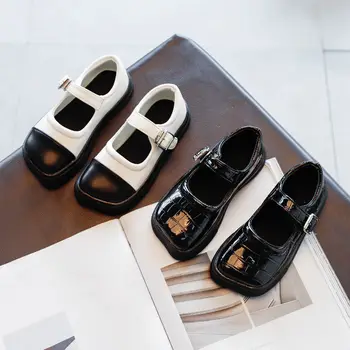 

Girl's Shoes 2020 Girls Spring Autumn New Princess shoes Korean style Leather Shoes Kids Waterproof Princess Single Shoes