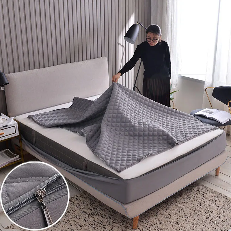 Fitted Sheet Elastic Band Mattress Cover Solid Mattress Covers Bed