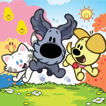 

Full Square/Round Drill 5D DIY Diamond Painting "Cartoon Woezel Pip" 3D Embroidery Cross Stitch Mosaic Rhinestone Decor