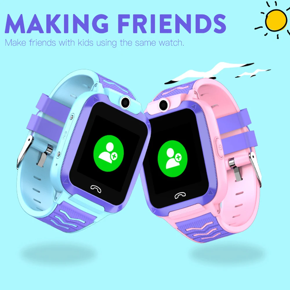  2020 newest 4G Smart Watch Kids Video Call IP67 Waterproof GPS WIFI SOS Q51 Smartwatch Baby Camera 
