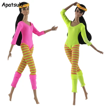 

Fashion Outfits For Barbie Doll Jumpsuit Sport Yoga Clothes 1/6 Dollhouse Accessories Christmas Gift Kid Child Toys