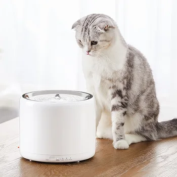 

Smart Pet Water Fountain PETKIT 1.35L Stainless Steel LED Light Indicator Auto-Shut Off Pump Dual Working Mode Cat Water Bowl