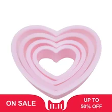 4 шт./компл. Матрешка сердце Печенье Фрезы Печенье Резак Fondant Mold хлеба Кондитерские пресс-форма для выпечки тортов DIY украшения инструменты