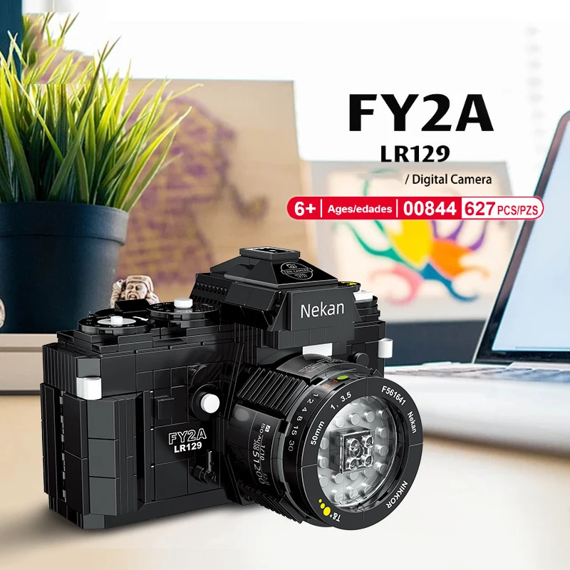 Classic SLR digital camera mini block assemble model nikoning FY2A LR129 building brick educational toy for children gift | Игрушки и