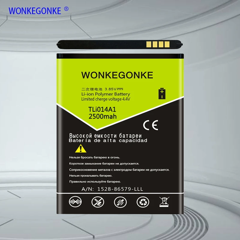 WONKEGONKE TLi014A1 для Alcatel Pixi 3 4 5 &quot4027 4027A 4027D 4027X4010 4010D 4012 4030 4030D 4030A 5020 5020D батарея |