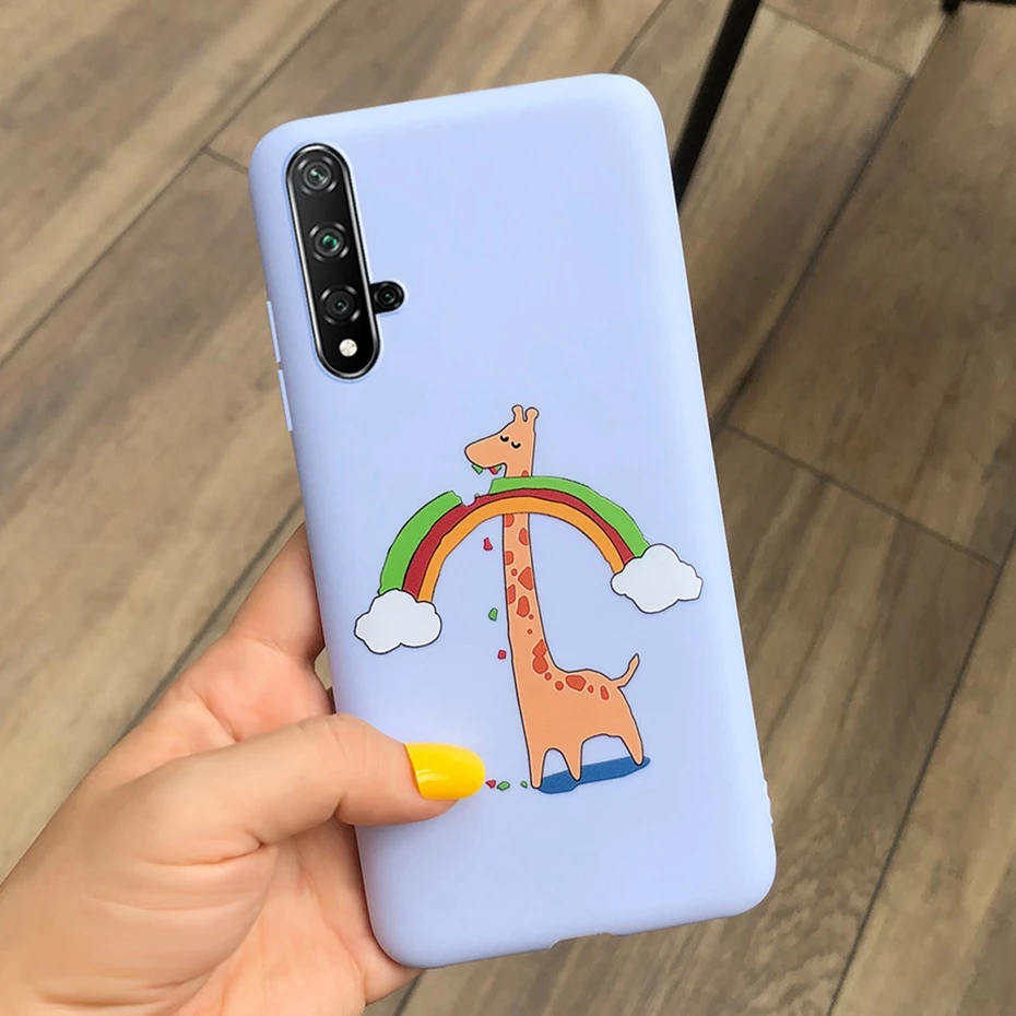 Для huawei nova 5T Honor 20 чехол Honor 20 S 20 S 20 Lite Pro 20i Honor20 чехол s TPU Мягкая силиконовая задняя крышка чехол для телефона Funda Capa - Цвет: Хаки