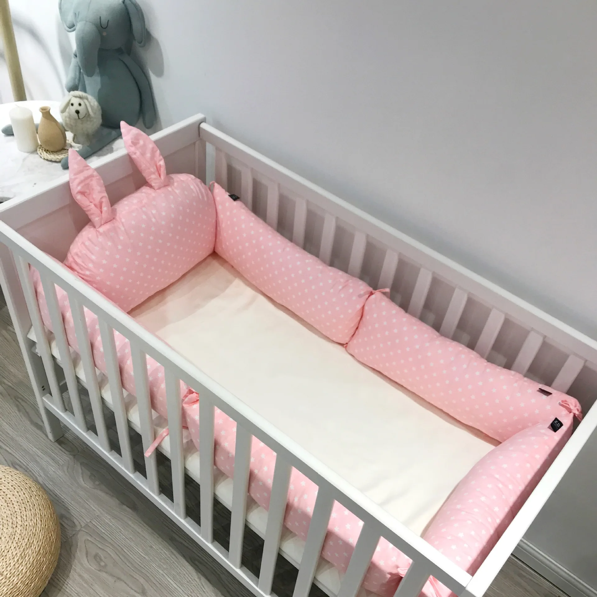 Rabbit Ears Type baby bed bumper Newborn Baby Bedding Set Baby Cot Crib Bumper Baby Decoration Room Baby Nursery Kid Crib Bumper