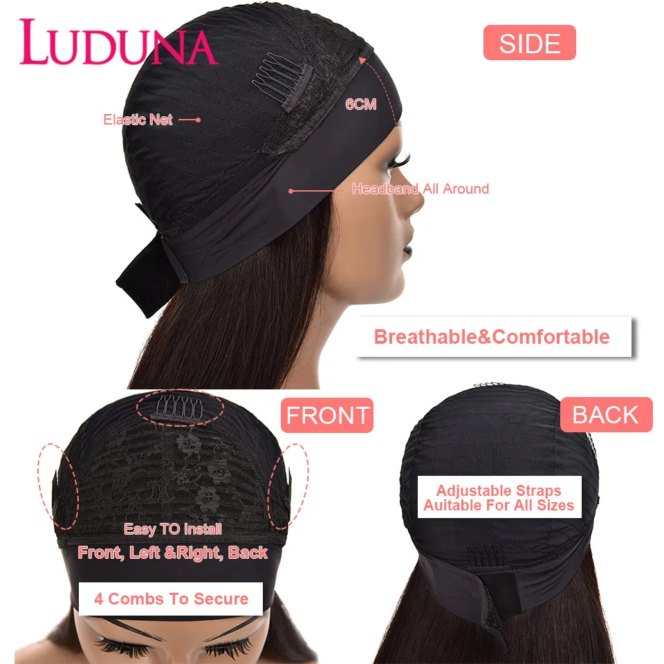 Headband Wig Human Hair Malaysian Water Wave Human Hair Wigs 180% Highlight Headband Wigs 8-30 Inch Curly
