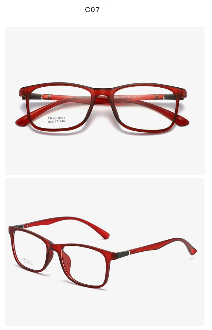 Винтажные литературные студенческие 1,56 Асферические очки по рецепту унисекс TR90 квадратные готовые очки для близорукости 0-0,5-0,75 до-6