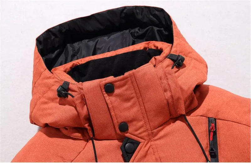 long black puffer jacket Down Jacket Male Winter Parkas Men White Duck Down Jacket Hooded Outdoor Autumn Thick Warm Padded Snow Casual Coats Outwear 4XL waterproof puffer jacket